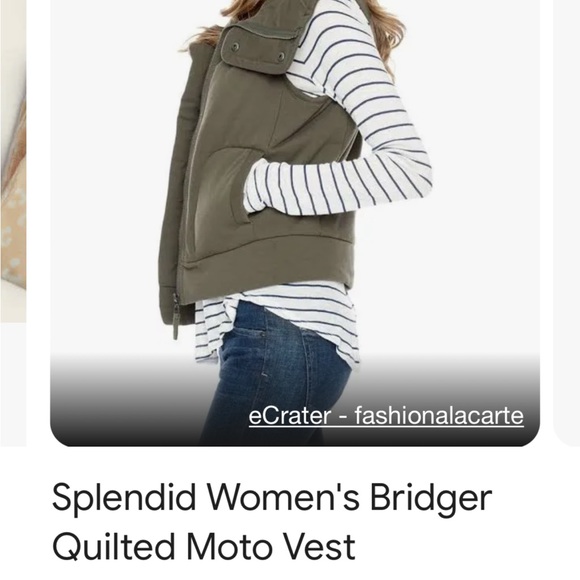 Splendid Olive moto vest, size medium. Gently used and in excellent condition. - Picture 8 of 8